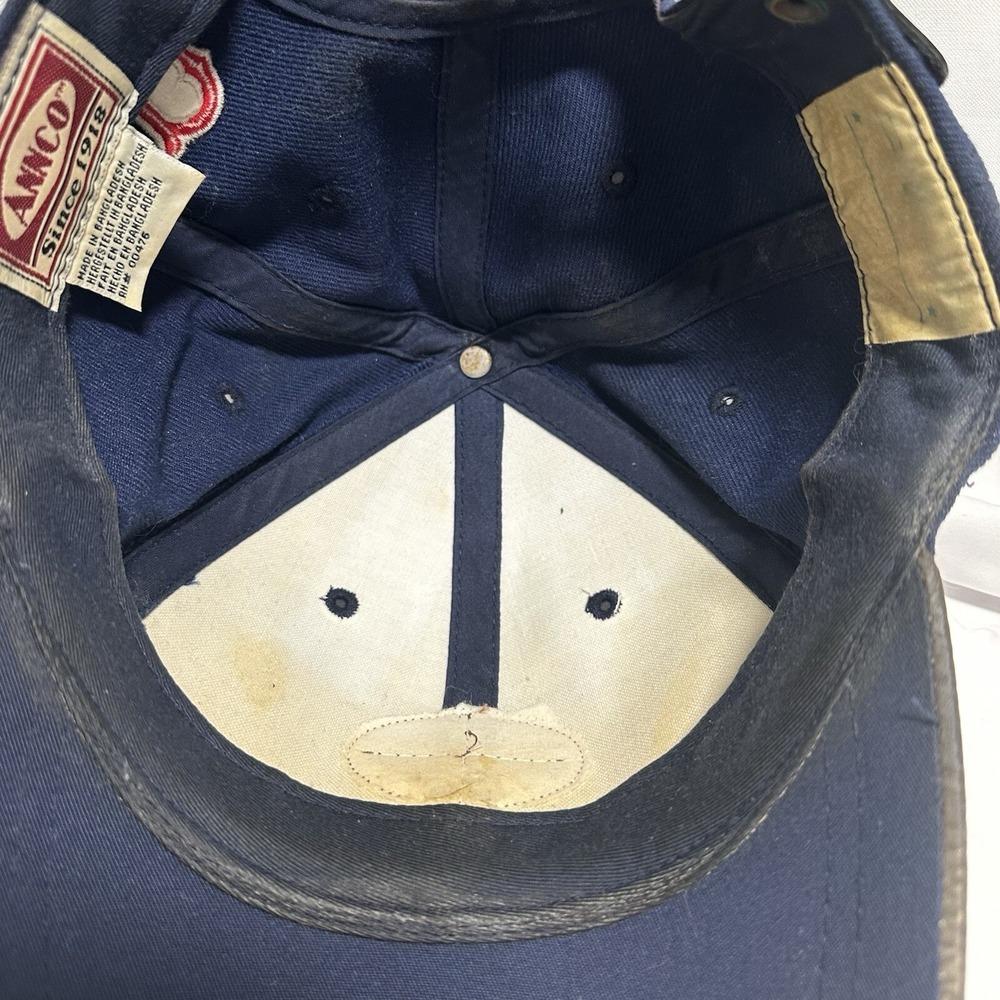 Boston Red‎ Sox MLB Medallion Cap Wool Blend Blue Strap Back Annco - Picture 4 of 7